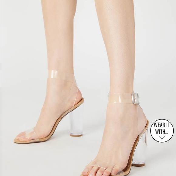 Steve Madden Clearer Lucite Sandal - Picture 2 of 3